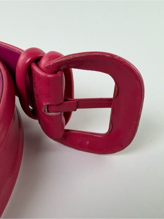 Vintage Mondi Escada Pink Leather Belt Size Small 80s 90s main image 9